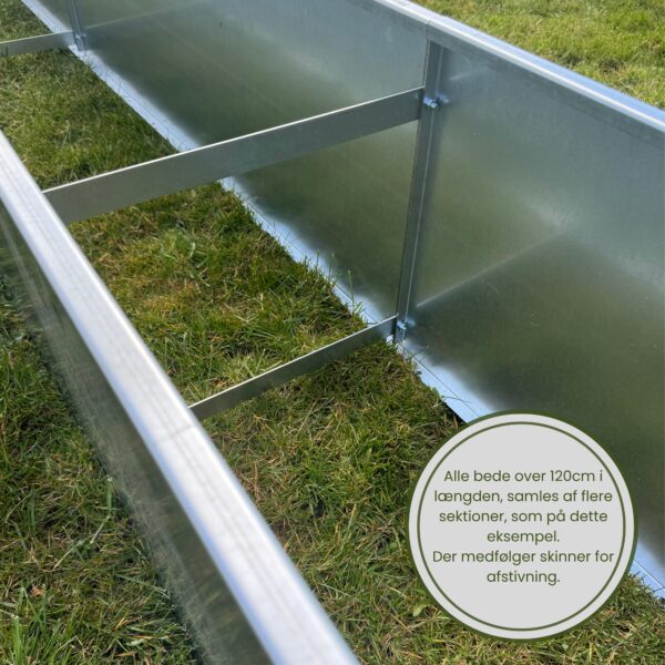Højbed galvaniseret stål, højde 65cm - flere størrelser - Image 4